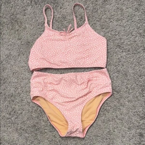 crewcuts by J.Crew kids size 10 Pink Polka Dot Bikini Set - Picture 1 of 7