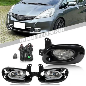 Front Bumper Fog Lamp Upgrade Kit FOR HONDA FIT JAZZ 2011 2012 2013 Foglight Set - Picture 1 of 15