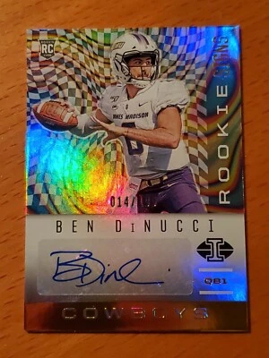 2020 Illusions Rookie Auto #41 Ben DiNucci James Madison QB #'d 14/199 - Image 1 of 2