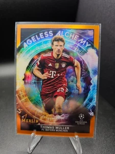 2021-22 Topps Merlin UCC Thomas Muller Ageless Alchemy Orange Refractor /25 - Picture 1 of 2