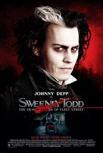 SWEENEY TODD 2007 Originl DS 2 Sided 27X40" US Movie Poster Johnny Depp T Burton - Picture 1 of 1