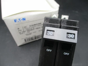 QTY: 1 EATON CHB230 2-P 30A 120/240V BOLT ON CIRCUIT BREAKER 'SAMEDAY SHIP' - Picture 1 of 6