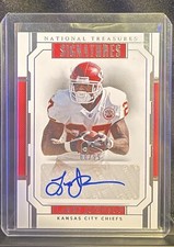 2018 Panini National Treasures Larry Johnson Auto #88/99 SP #S-LJ Chiefs