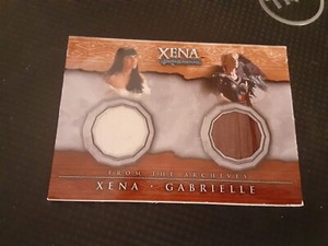 2002 Xena Beauty & Brawn XENA & GABRIELLE Costume DUAL Card DC4 Rittenhouse