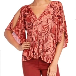 Free People Damen Top Größe Small Koralle Kombi Neu mit Etikett - Bild 1 von 6