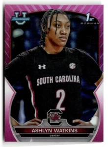 2022-23 Bowman University cromo #73 Ashlyn Watkins rosa Carolina del Sur - Imagen 1 de 2
