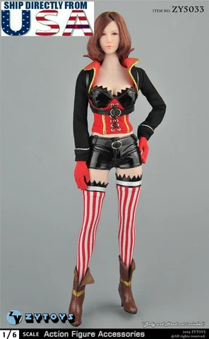 1/6 Azur Lane Jean Bart Clothing Set For 12" Hot Toys PHICEN Female Figure USA Cover