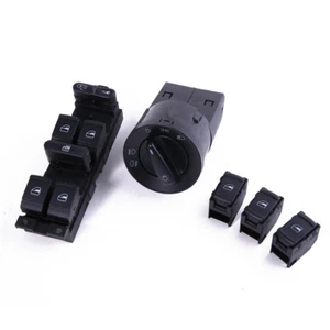 5Pcs Headlight Window Door Lock Switch For VW PASSAT 1997-2005 B5 - Picture 1 of 7