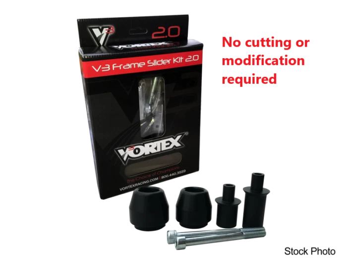 VORTEX 2014-2016 CBR650F Honda FRAME SLIDERS V3 2.0 BLK HON SR119 - Image 1 of 1
