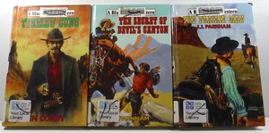 The Black Horse Western Novels tapa dura x 3 libros de vaquero 2011 ex biblioteca limpia - Imagen 1 de 9
