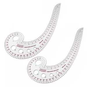 2PCS/Set Comma-Shaped Curve Ruler, DIY Sewing Ruler, French Curve Ruler - Picture 1 of 12