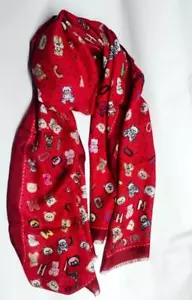 Moschino Foulard_Leichter Schal aus Modal und Wolle bears - Bild 1 von 1