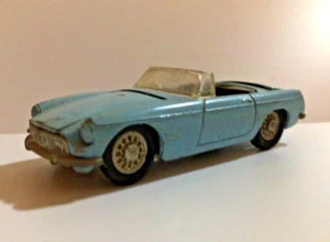 Mini-Dinky MG MGB #19 Blue Meccano LTD 1:65-scale Hong Kong Opening Hood & Trunk - Picture 1 of 9