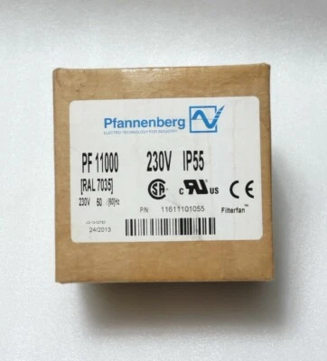 Pfannenberg 11611101055 Cabinet Enclosure Filter Fan, 230V, Lt. Gray, PF 11000 - Image 1 of 4