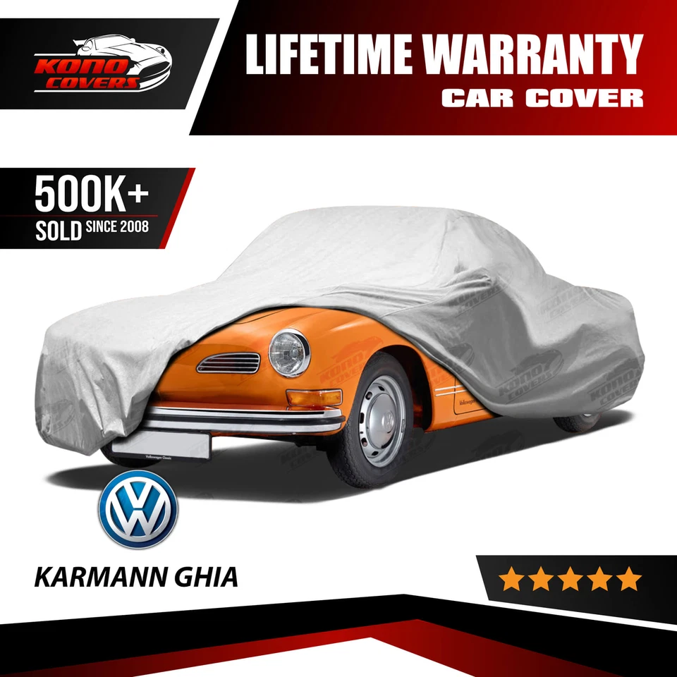 Volkswagen Karmann Ghia 5 Layer Car Cover Outdoor Water Proof Rain Snow Sun Dust - Image 1 of 4