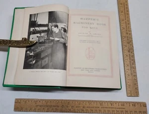 HARPER'S MACHINERY BOOK FOR BOYS - Joseph H Adams - DISCARDED rebound library bo - Picture 1 of 10