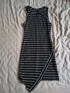 Stripe Dress Ribbed New Look Petite Size 10 - Picture 1 of 5