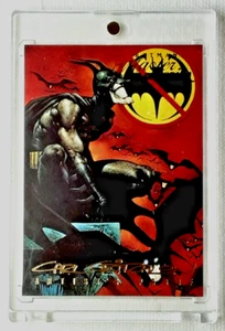 1995 Batman Artist Proof Card 36 LAUGHING BATTY. FREE ONE-TOUCH-HOLDER - Picture 1 of 2