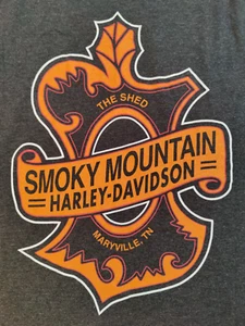 Smokey Mountain Harley Davidson The Shed Maryville Tn T-Shirt Uomo 3XL Nero - Foto 1 di 8