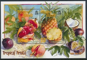 2001 PITCAIRN ISLAND TROPICAL FRUITS MINI SHEET FINE MINT MNH - Picture 1 of 1