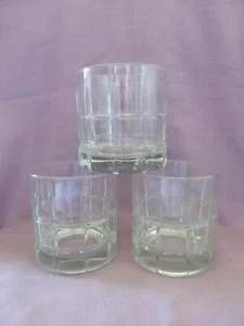 Ancoraggio Hocking Tartan Succo Cocktail Bere Vetro Blocco Cubo Old Fashioned - Foto 1 di 3