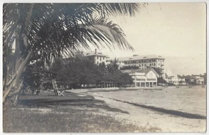 1920 Honolulu, Hawai - FOTO REAL Hotel Waikiki - Postal vintage - Imagen 1 de 2
