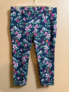 TIME AND TRU CROP LEGGINGS SZ XL (16-18) MULTI PRINT STRETCH PULL ON CUFFED LEG - Picture 1 of 4