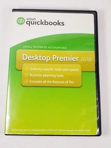 Intuit Quickbooks Desktop Premier 2018 Windows DVD-Rom Permanent Version Retail - Afbeelding 1 van 3