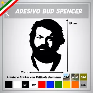 Adesivi vinile Stickers Adesivo Bud Spencer murale Auto moto Notebook Pc volto - Bild 1 von 1