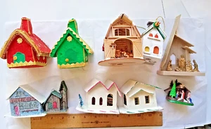 Vintage To New Christmas Houses & Barn Japan Plus - Picture 1 of 20