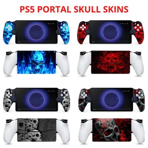 Wrap Vinyl Decal Skull Skin Sticker Death's Head Playstation Portal Horror - Foto 1 di 21