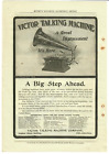 1902 Victor Talking Machine Antique Print Ad A Big Step Ahead Munsey Magazine