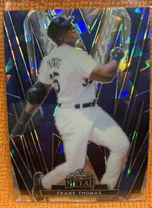 Frank Thomas 2024 Hoja Metal #23 Cristal Azul 11/12 - Imagen 1 de 9