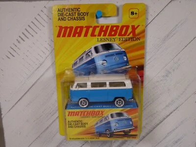 Autobús clásico Volkswagen T2 2010 Matchbox Lesney Edition Series azul '70 ¡Nuevo! Foto 1 de 4