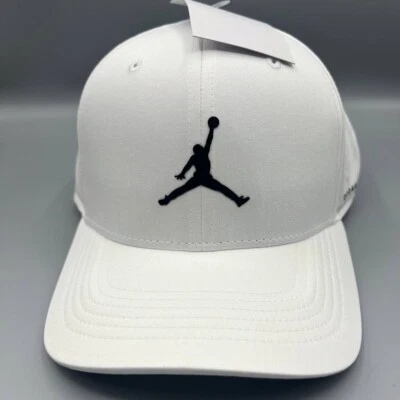 Gorra Air Jordan Hombres M-L Blanca Cemento Elefante Jumpman Gorra A Presión Trasera Nueva Foto 1 de 4