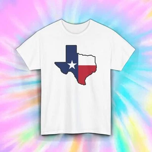 Texas Map T-Shirt S-5XL Lone Star State Pride Gift Southern USA Graphic Tee - Picture 1 of 12