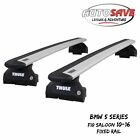 Thule WingBar Evo Silver Roof Bars fit BMW 5 Series F10 Saloon 10-16 Fixed Point