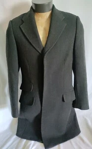 Men Banana Republic Gray Three Button Wool Blend Trench Coat Lined Small S NWOT - Picture 1 of 12