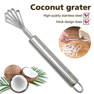 Stainless Steel Coconut Grater Scraper Remover Shaver Scale Planer Kitchen New - Picture 1 of 17