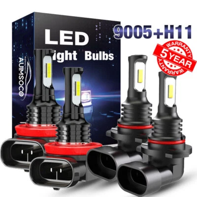 9005 h11 Faros LED Luces Bombillas Para Chevy Silverado 1500 2500HD 2007-2014 Foto 1 de 4