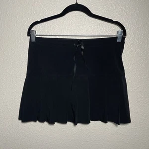 SHARAGANO Vintage schwarz Plissee Schulmädchen Mini Tennis Cheerleader sexy Rock M - Bild 1 von 7
