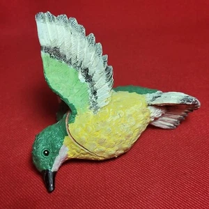 VTG Fridge Magnet Bird Green Yellow - Picture 1 of 11
