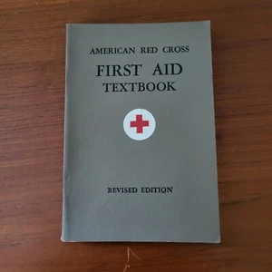 Vintage 1945 American Red Cross First Aid Textbook WW2 Writing On Inside Cover - Picture 1 of 6