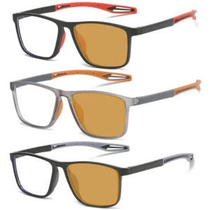 3er-Pack Kurzsichtige Brille photochrome Linse TR Gestell Herren Sport Sonnenbrille - Bild 1 von 15