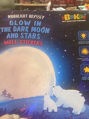 ¡Pegatinas de pared Ultra Brillantes en la Oscuridad Estrellas/Luna Oscura! Foto 1 de 2