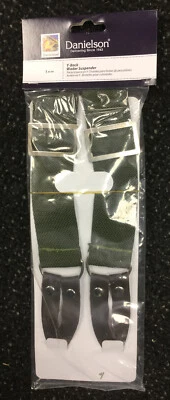 Danielson Y-Back Chest Wader Suspenders Adjustable 1 1/2" Green Nylon Webbing - Image 1 of 2