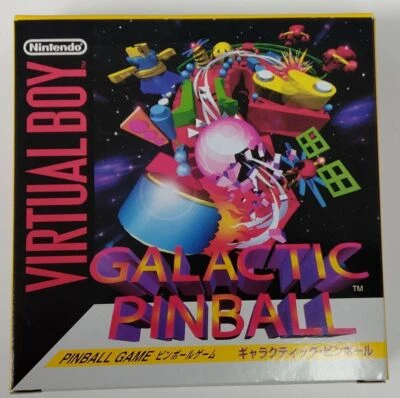Nintendo Virtual Boy Galactic Pinball Japan w/ Box and Manual 9752 SP - Image 1 of 4