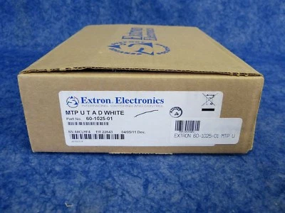 NEW! Extron MTP U T A D White 60-1025-01 Twisted Pair VGA Video Audio Plate (C2) - Image 1 of 4