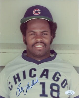 Bill Madlock Chicago Cubs Signed 8x10 Glossy Photo JSA Authenticated - Image 1 of 2