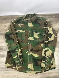 Vintage Rattlers Brand Army Camo Button Up Shirt Men’s Medium - Picture 1 of 7
